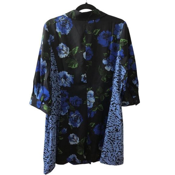 Isaac Mizrahi Live! Floral Button Down Dress Sz 2X - Picture 8 of 9